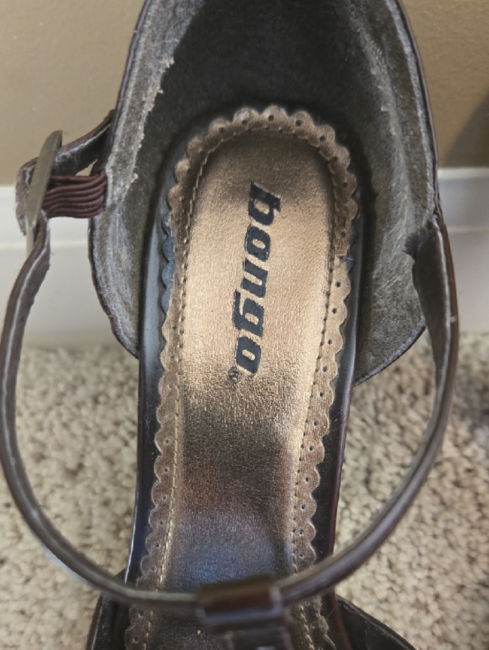 BONGO Browb T‑Strap Brogue Heels - Picture 6 of 8